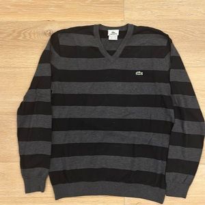 Men’s V-neck Cotton Lacoste Sweater